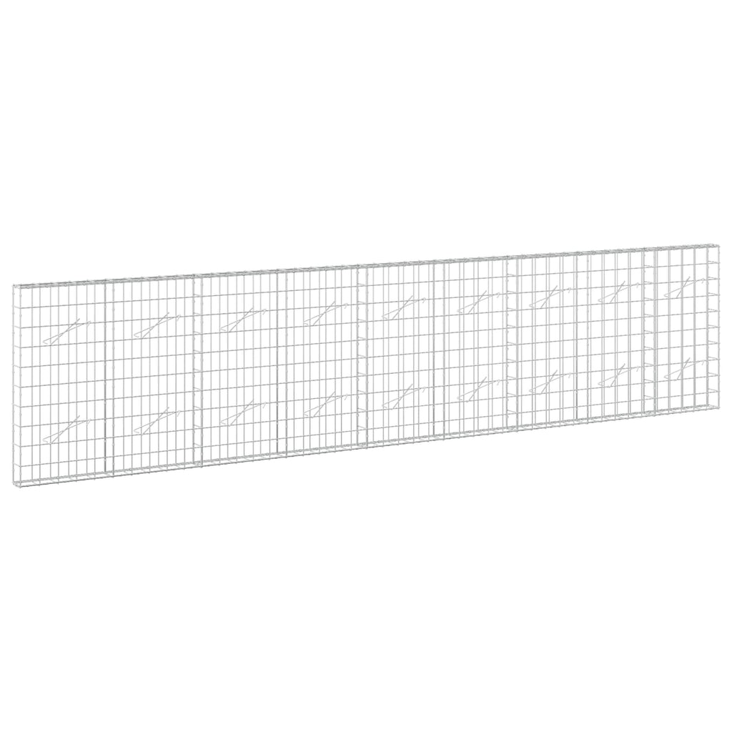vidaXL Gabion z drutem 5 mm i siatką 10x10 cm 450x10x100 cm