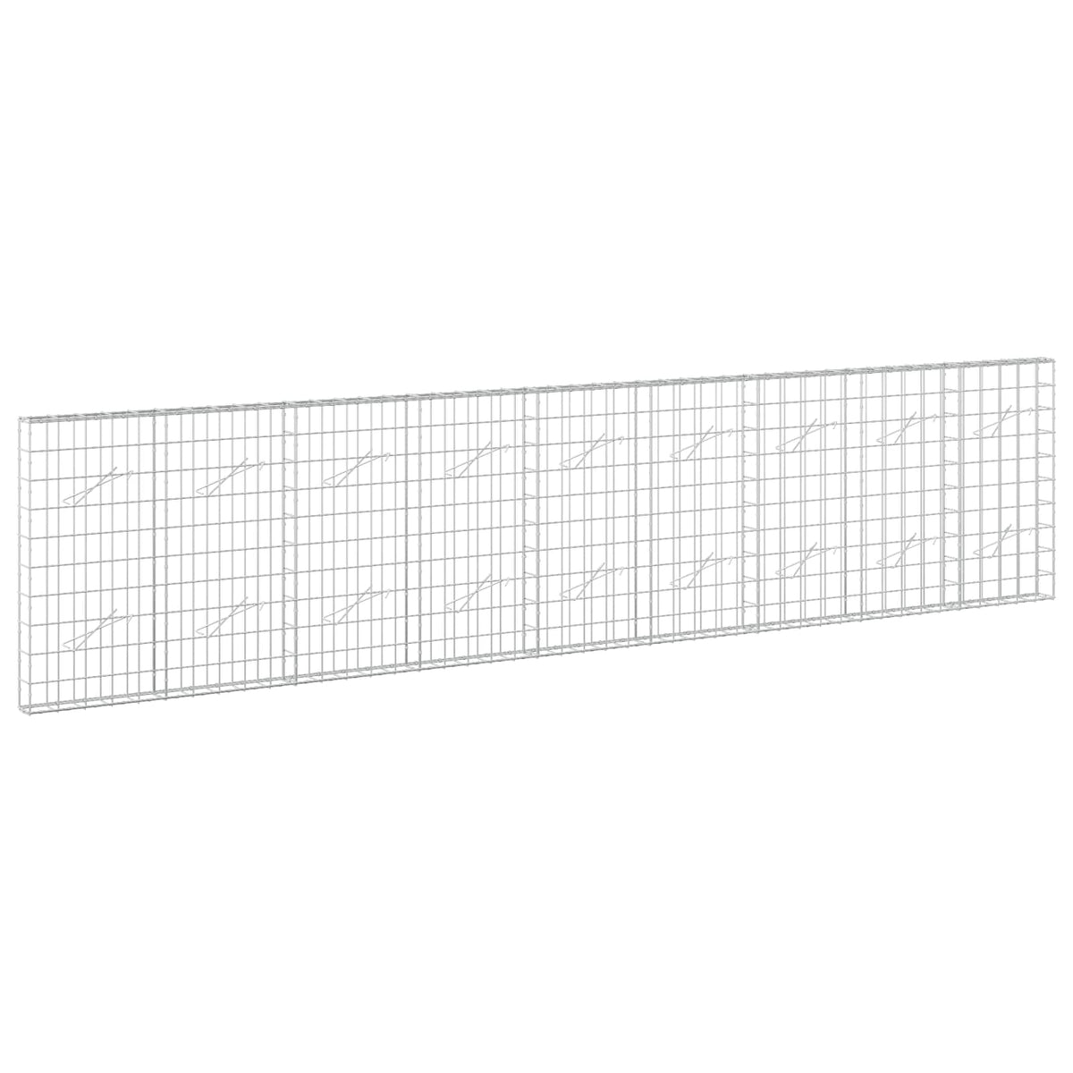 vidaXL Gabion z drutem 5 mm i siatką 10x10 cm 450x10x100 cm