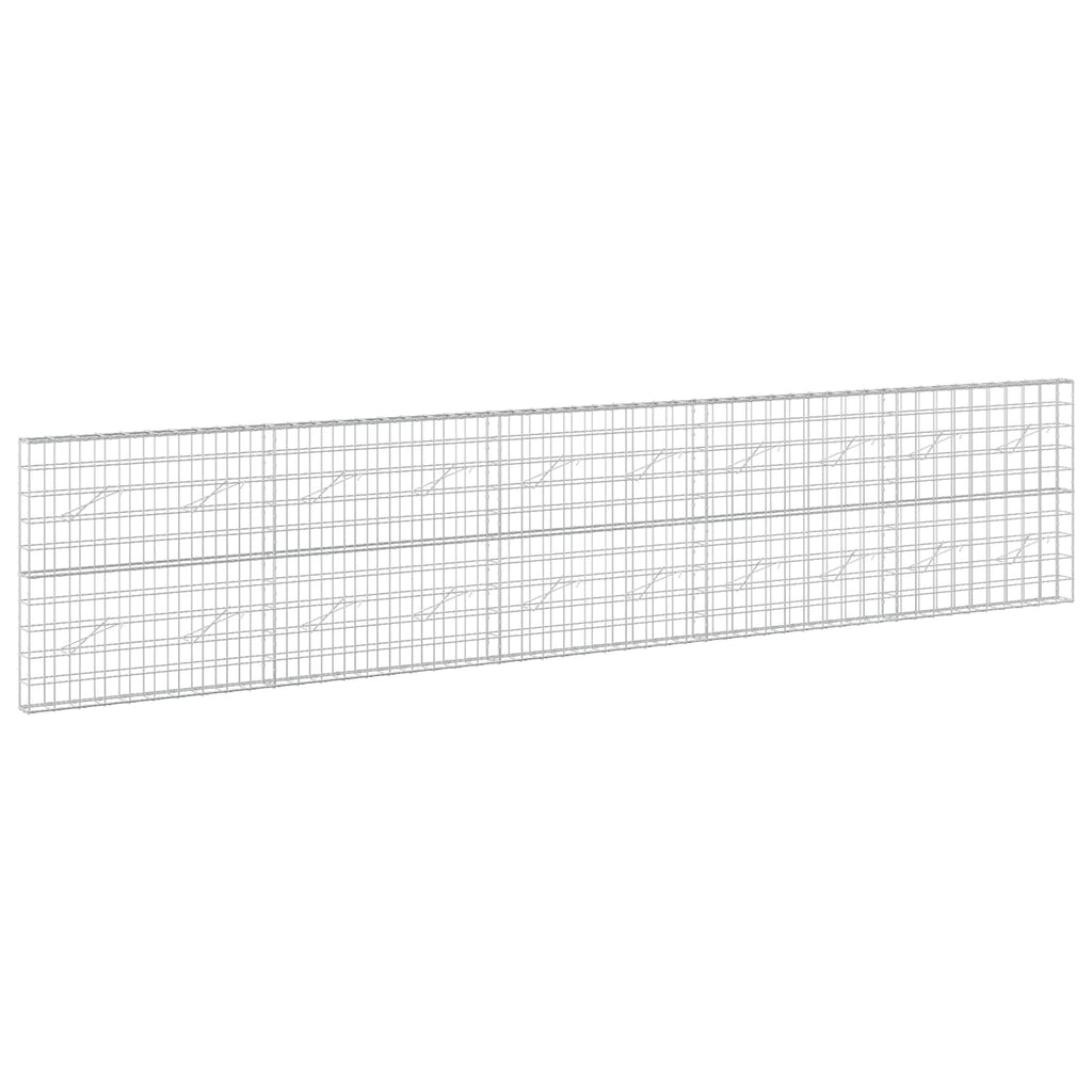vidaXL Gabion z drutem 5 mm i siatką 10x10 cm 500x10x100 cm