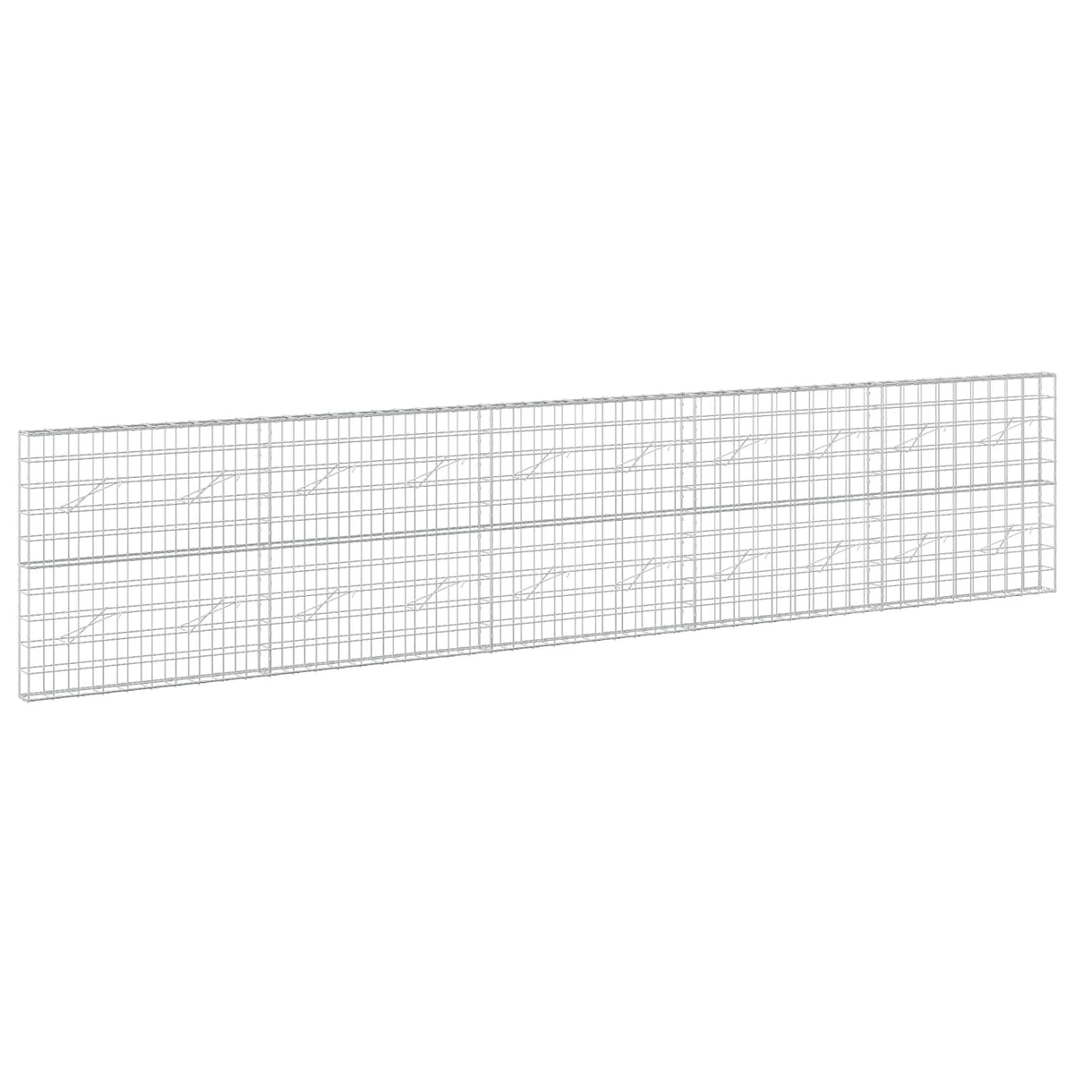 vidaXL Gabion z drutem 5 mm i siatką 10x10 cm 500x10x100 cm