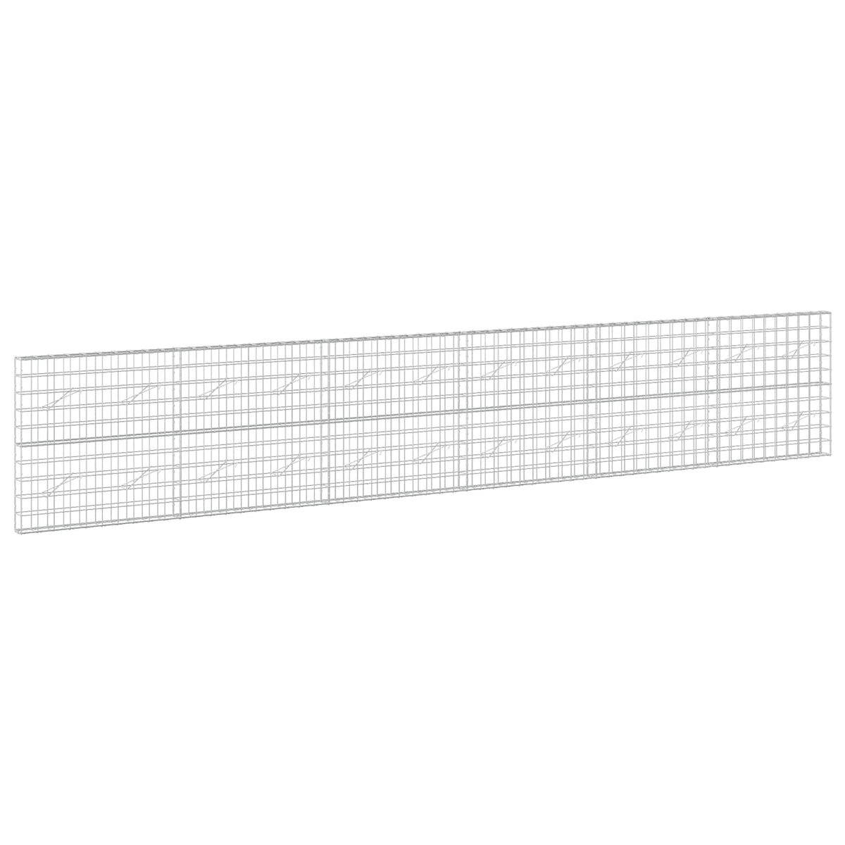 vidaXL Gabion z drutem 5 mm i siatką 10x10 cm 600x10x100 cm