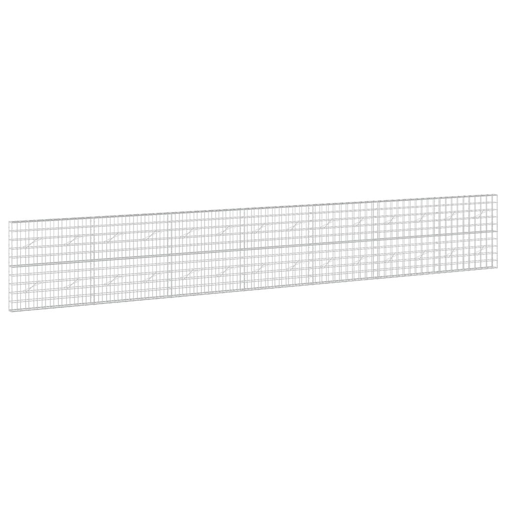 vidaXL Gabion z drutem 5 mm i siatką 10x10 cm 700x10x100 cm