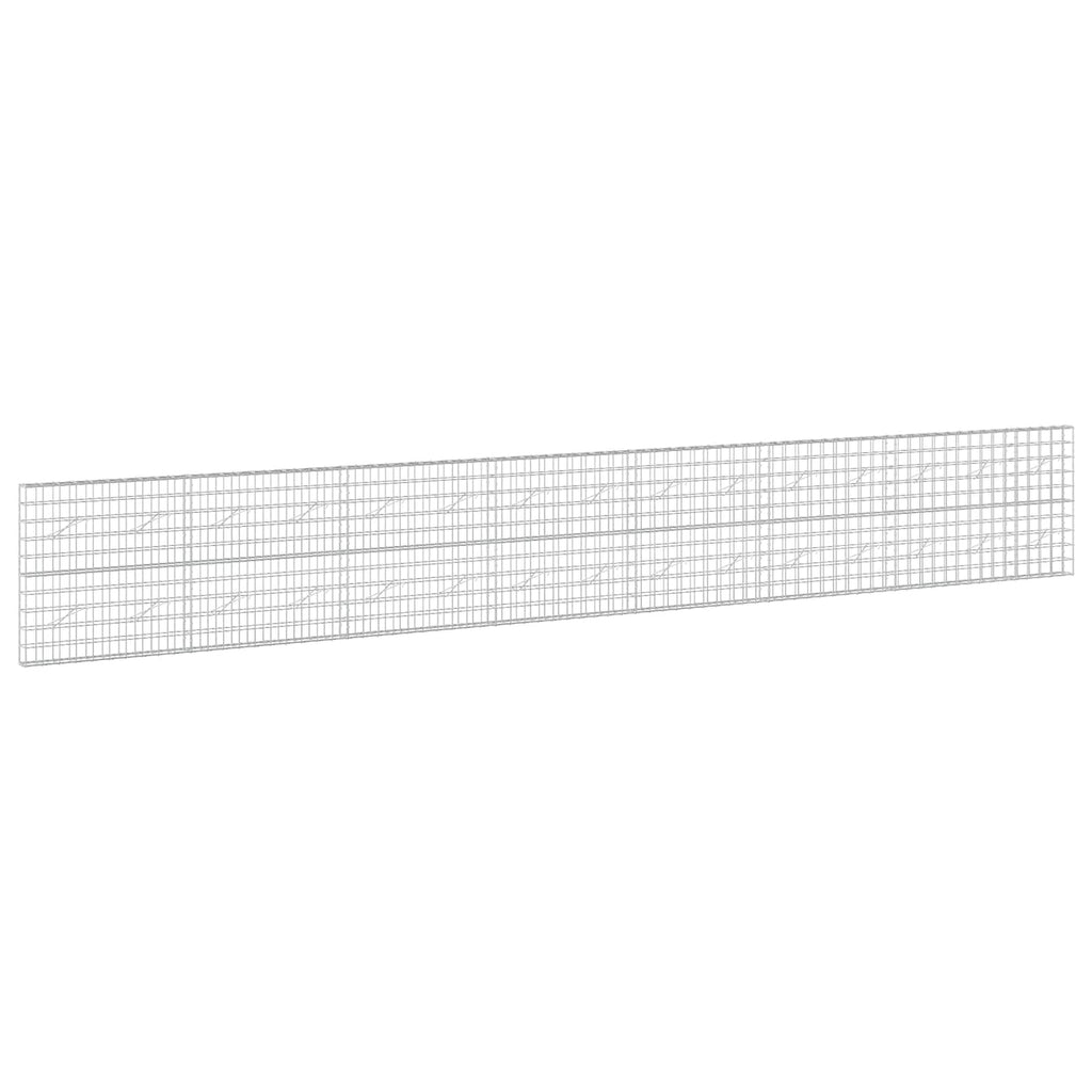 vidaXL Gabion z drutem 5 mm i siatką 10x10 cm 750x10x100 cm