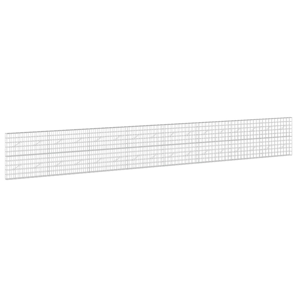 vidaXL Gabion z drutem 5 mm i siatką 10x10 cm 800x10x100 cm