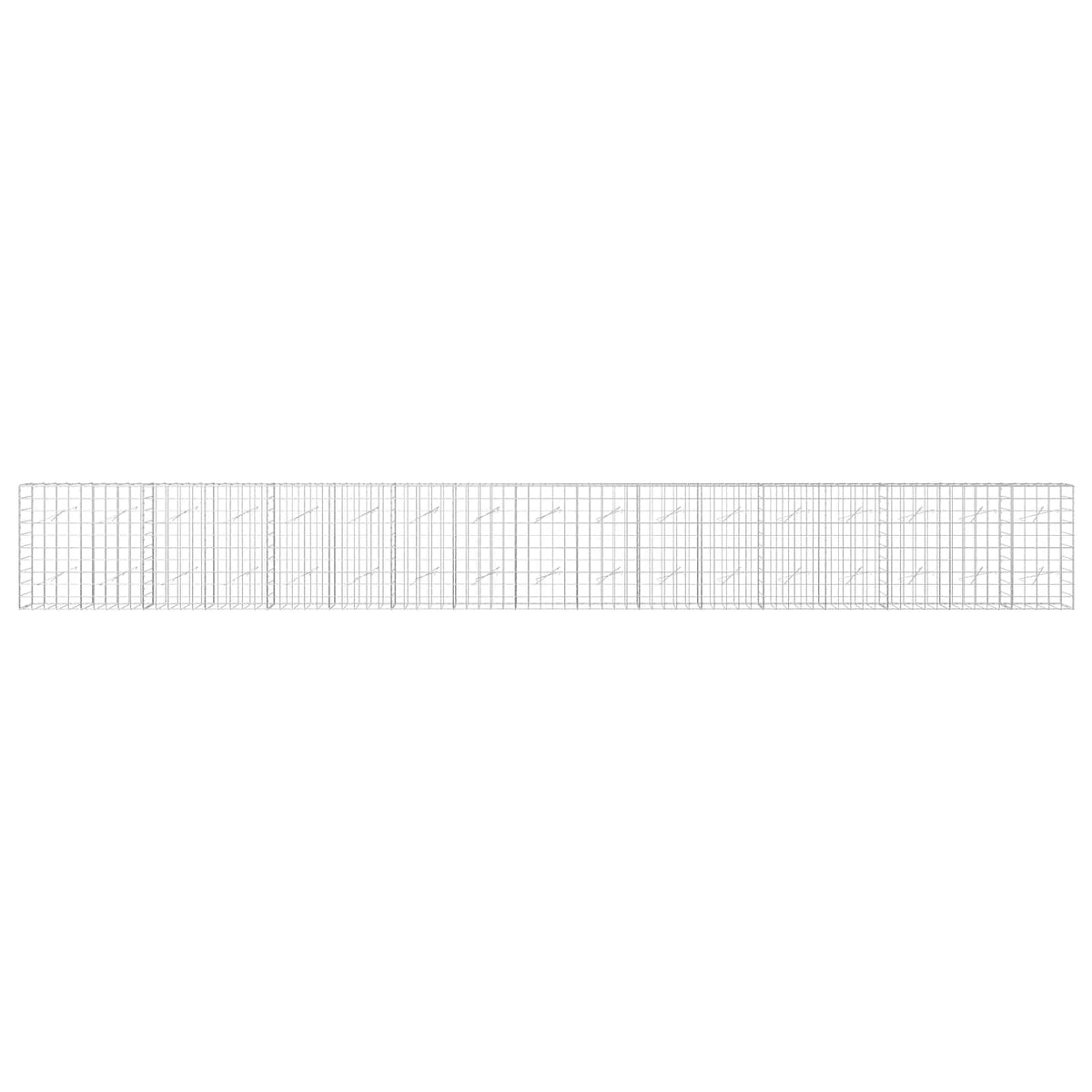 vidaXL Gabion z drutem 5 mm i siatką 10x10 cm 850x10x100 cm