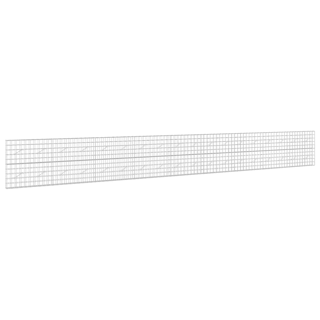 vidaXL Gabion z drutem 5 mm i siatką 10x10 cm 900x10x100 cm