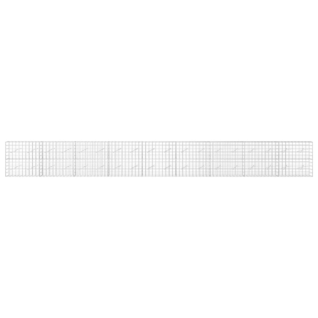 vidaXL Gabion z drutem 5 mm i siatką 10x10 cm 900x10x100 cm