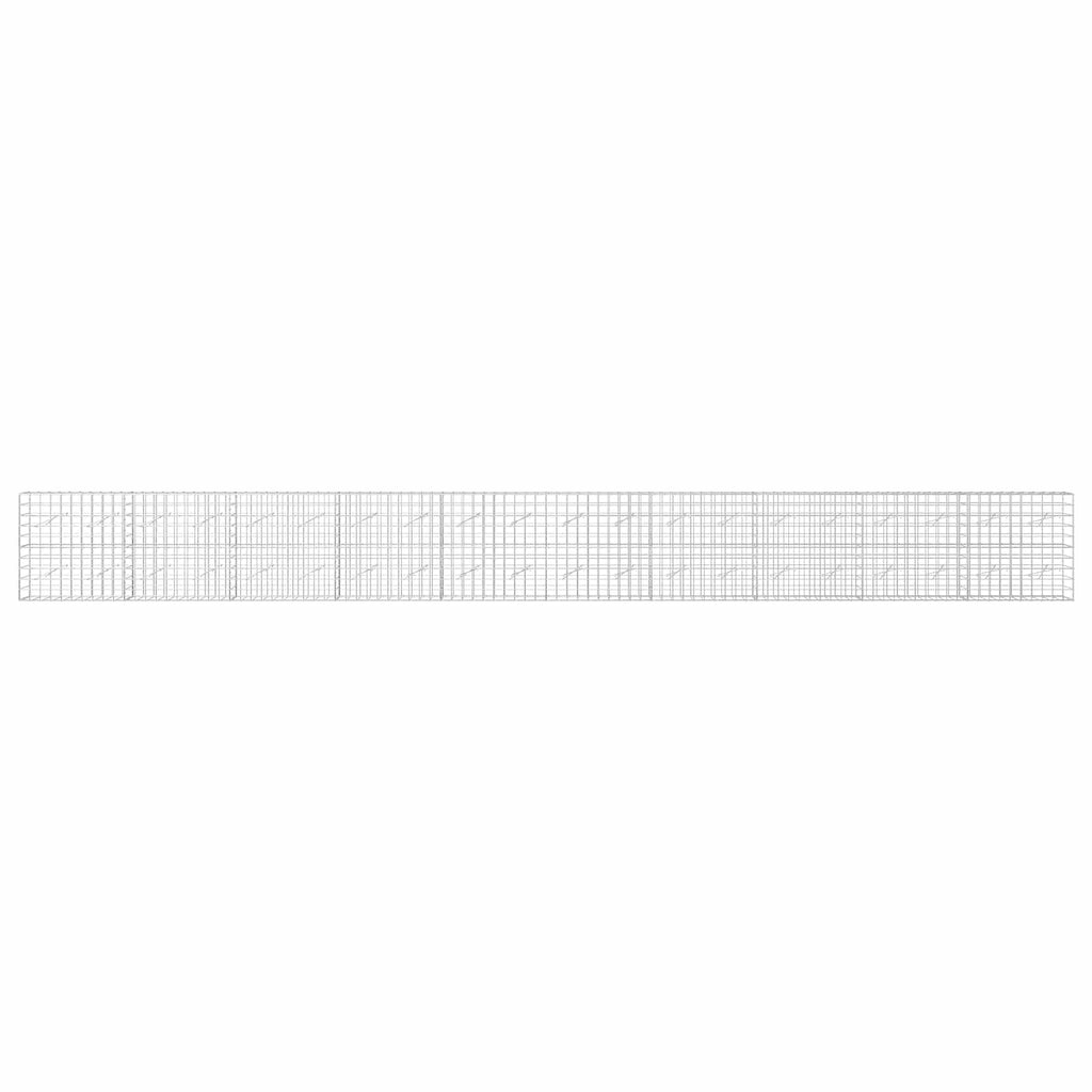 vidaXL Gabion z drutem 5 mm i siatką 10x10 cm 1000x10x100 cm