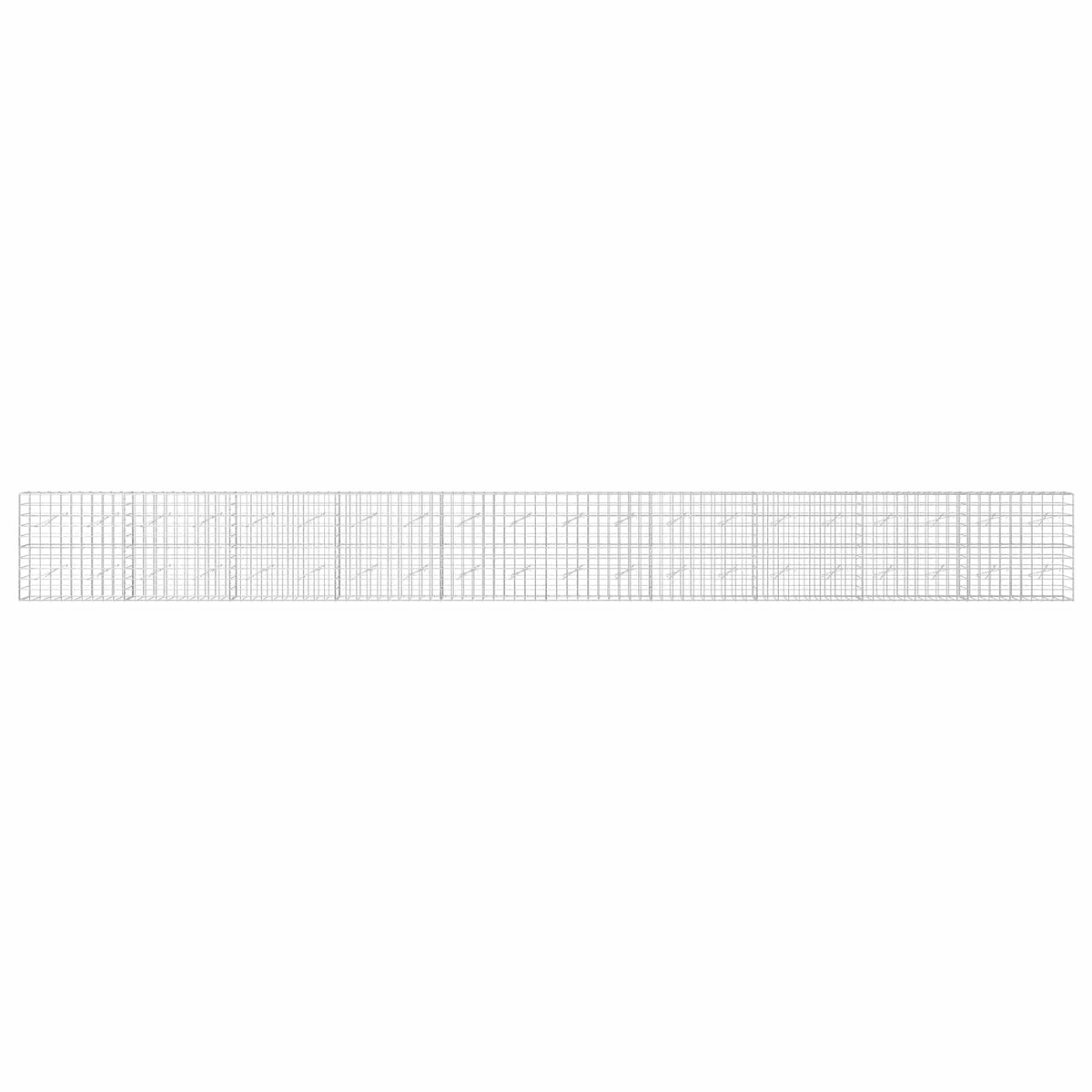 vidaXL Gabion z drutem 5 mm i siatką 10x10 cm 1000x10x100 cm