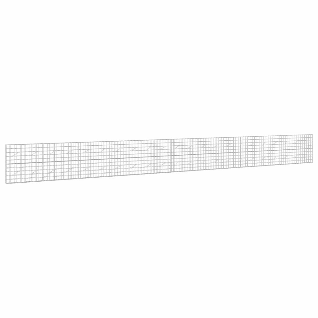 vidaXL Gabion z drutem 5 mm i siatką 10x10 cm 1100x10x100 cm