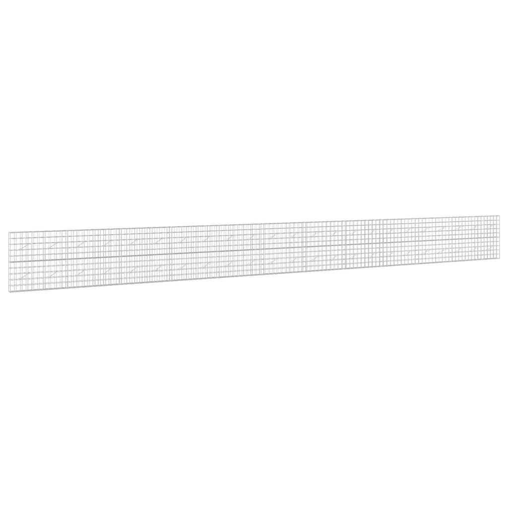 vidaXL Gabion z drutem 5 mm i siatką 10x10 cm 1150x10x100 cm