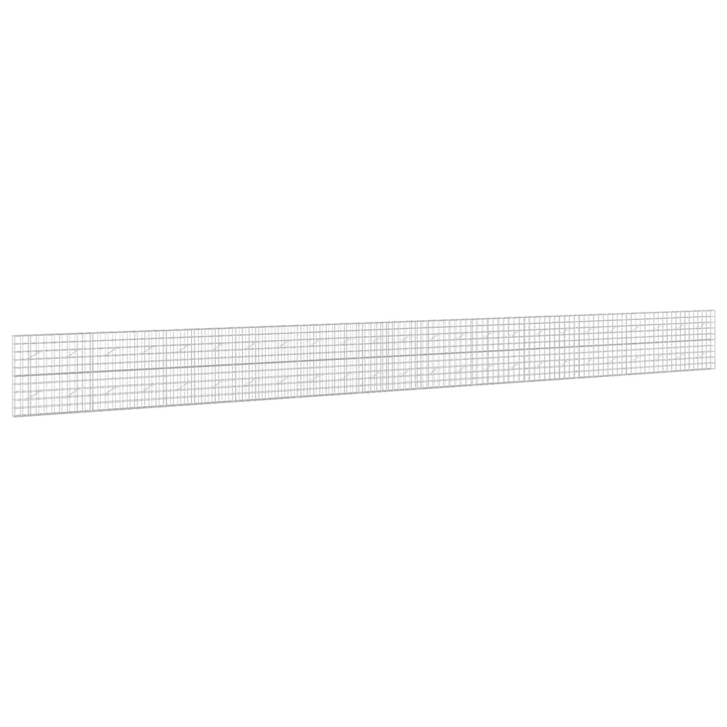 vidaXL Gabion z drutem 5 mm i siatką 10x10 cm 1200x10x100 cm