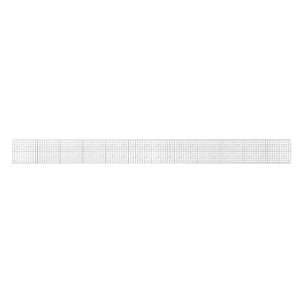 vidaXL Gabion z drutem 5 mm i siatką 10x10 cm 1200x10x100 cm