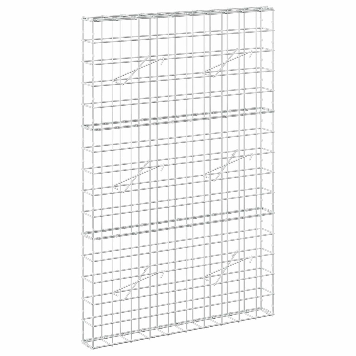 vidaXL Gabion z drutem 5 mm i siatką 10x10 cm 100x10x150 cm