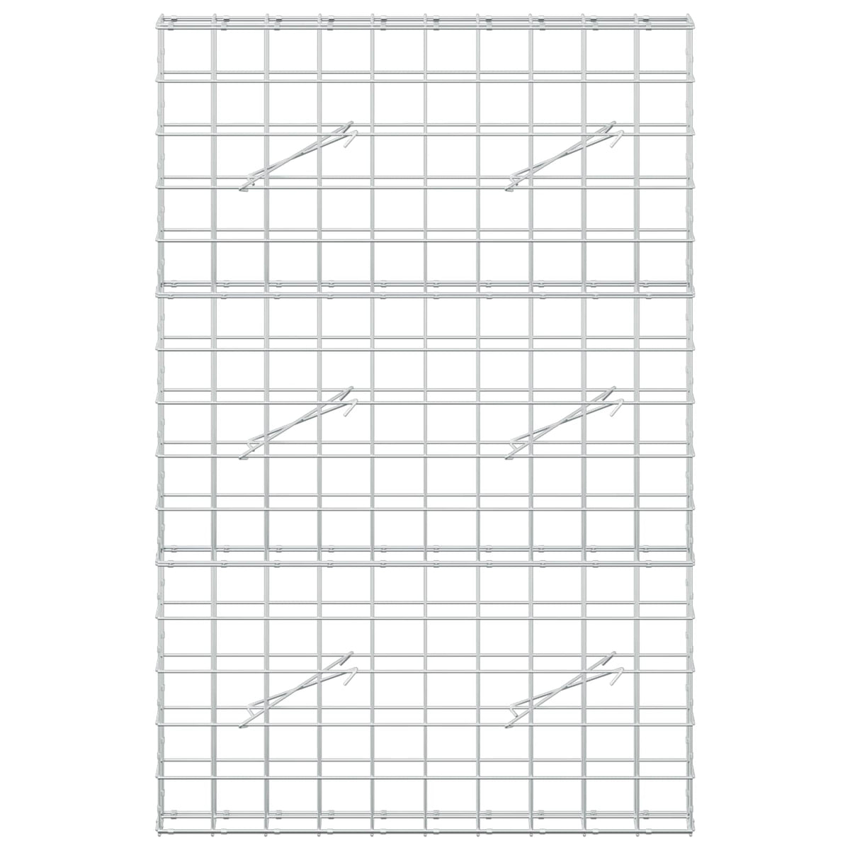 vidaXL Gabion z drutem 5 mm i siatką 10x10 cm 100x10x150 cm