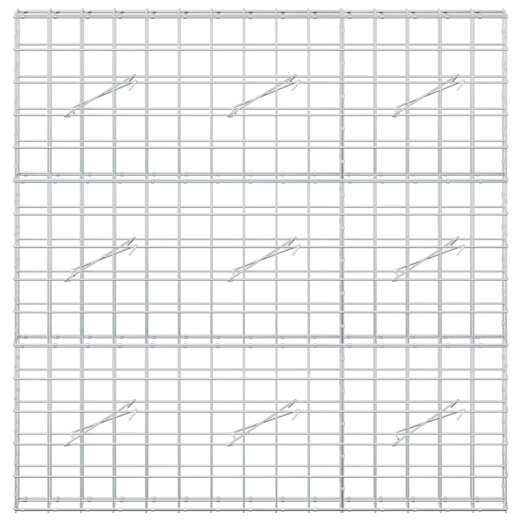 vidaXL Gabion z drutem 5 mm i siatką 10x10 cm 150x10x150 cm