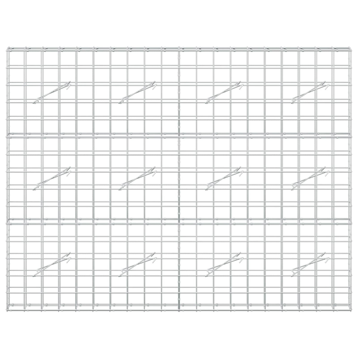 vidaXL Gabion z drutem 5 mm i siatką 10x10 cm 200x10x150 cm