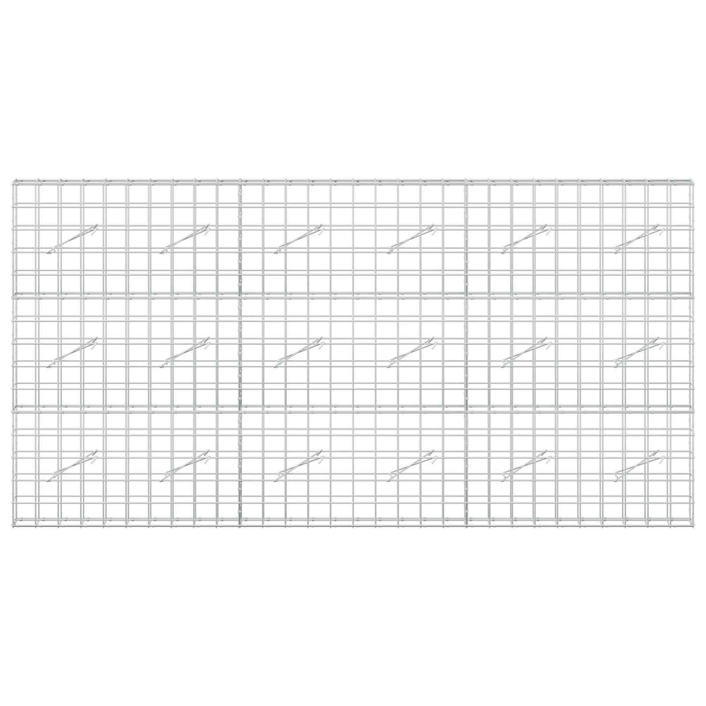 vidaXL Gabion z drutem 5 mm i siatką 10x10 cm 300x10x150 cm