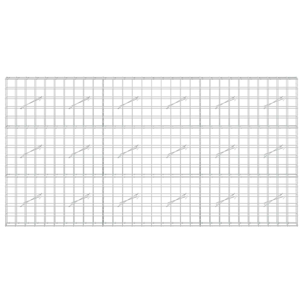 vidaXL Gabion z drutem 5 mm i siatką 10x10 cm 300x10x150 cm