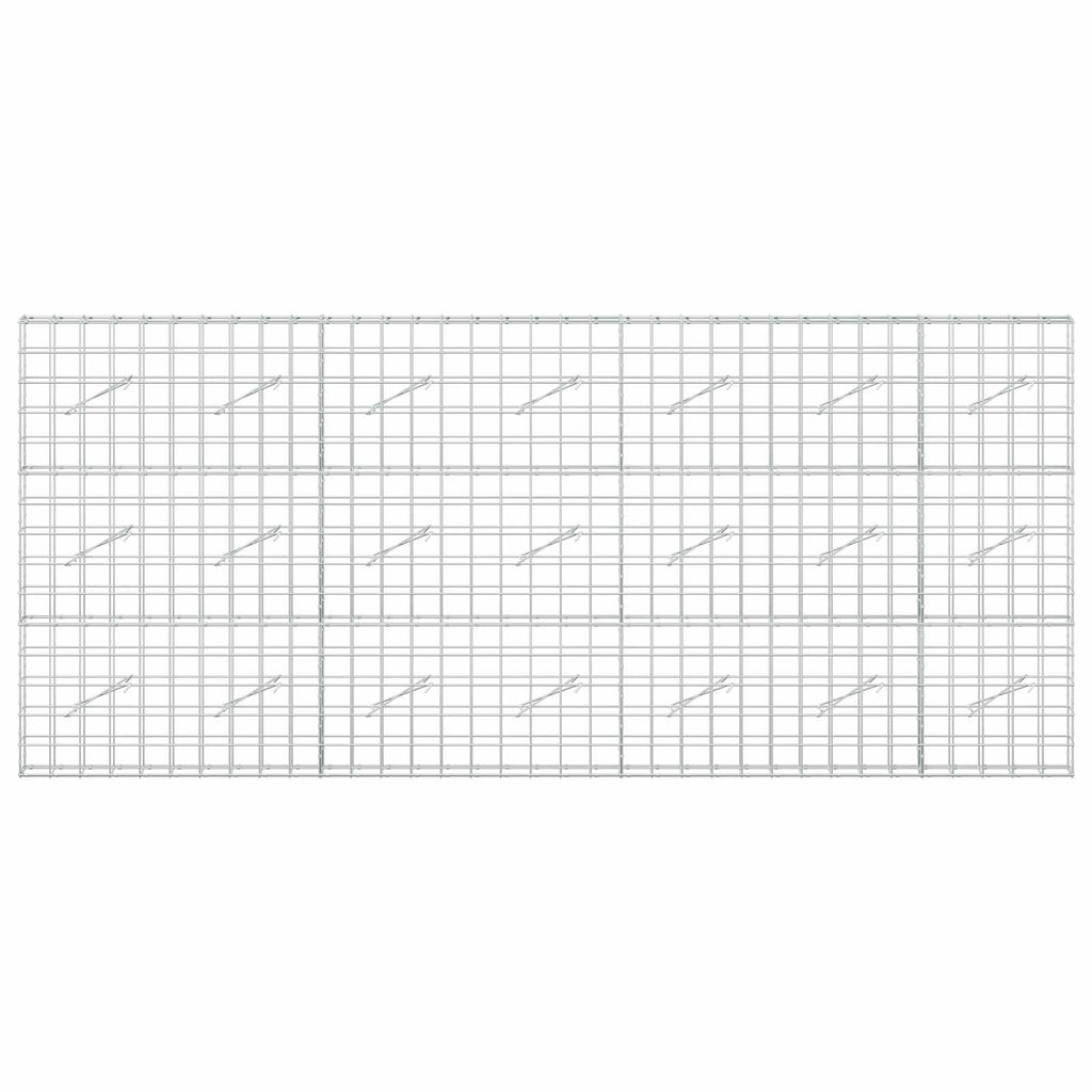 vidaXL Gabion z drutem 5 mm i siatką 10x10 cm 350x10x150 cm