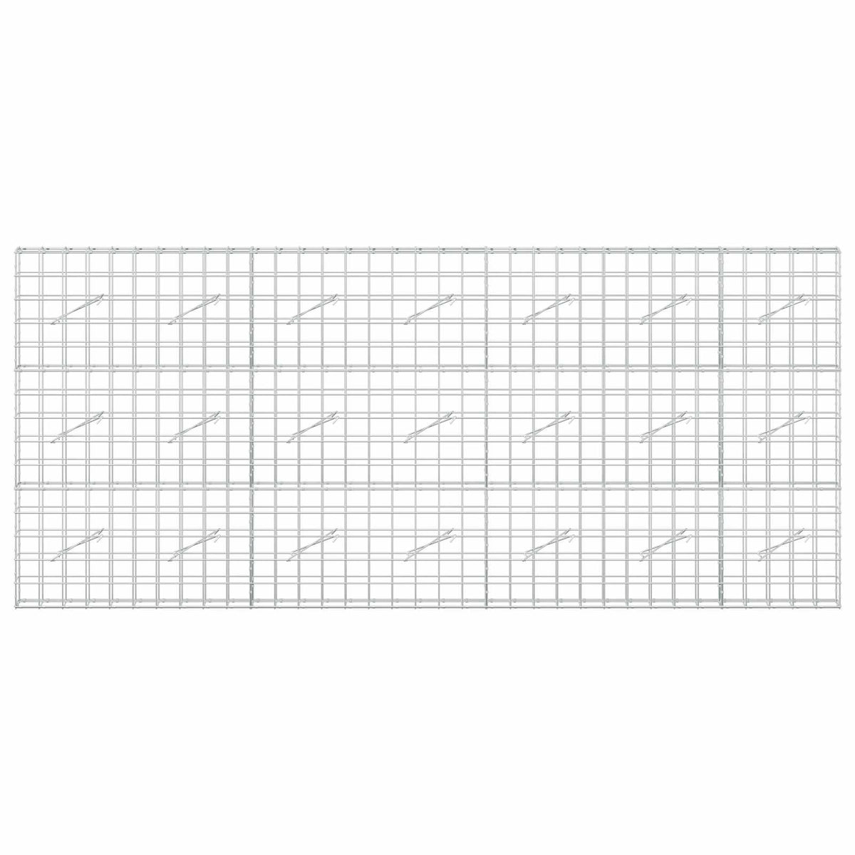 vidaXL Gabion z drutem 5 mm i siatką 10x10 cm 350x10x150 cm
