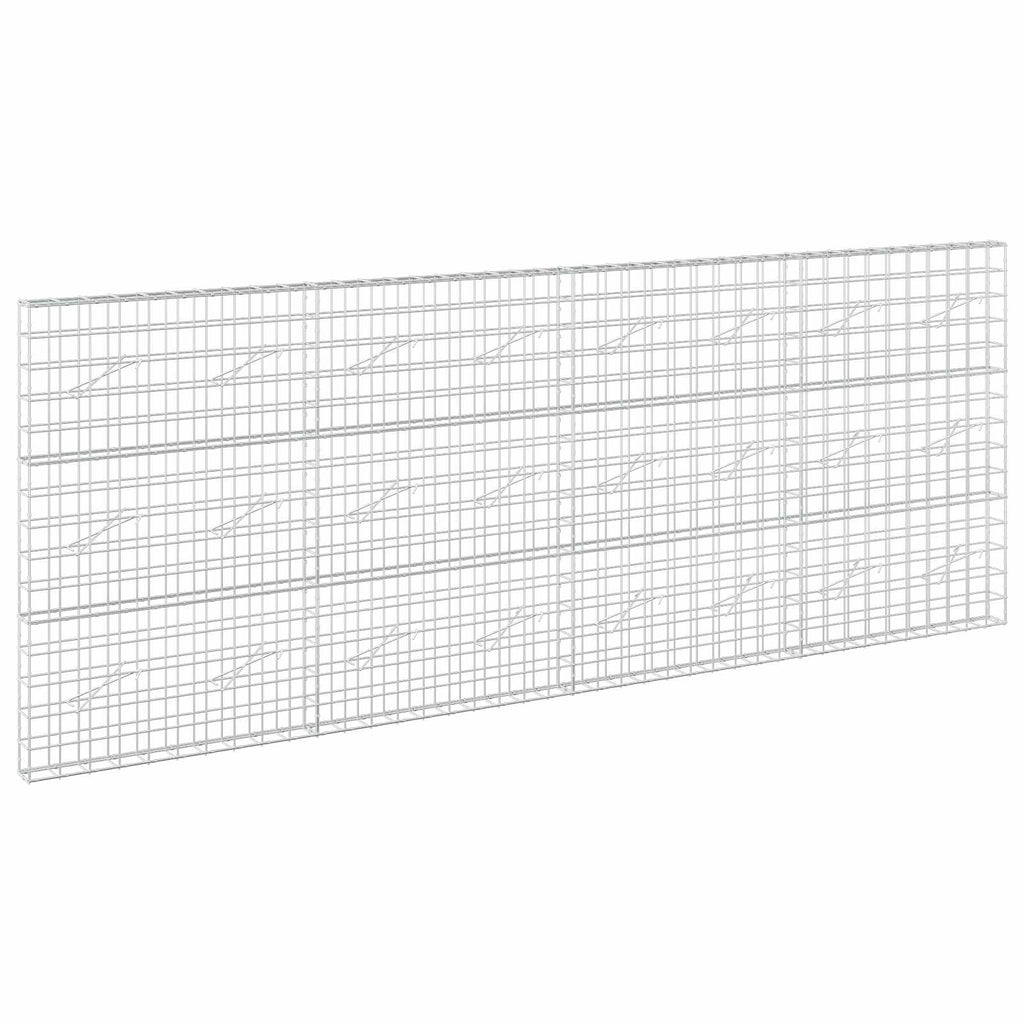 vidaXL Gabion z drutem 5 mm i siatką 10x10 cm 400x10x150 cm