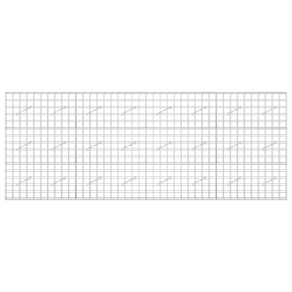 vidaXL Gabion z drutem 5 mm i siatką 10x10 cm 400x10x150 cm