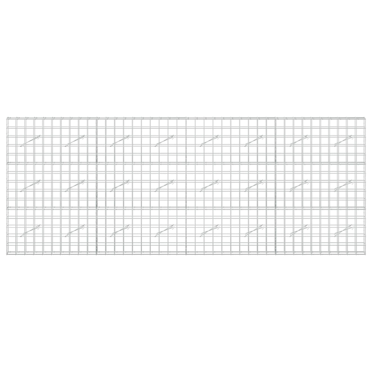vidaXL Gabion z drutem 5 mm i siatką 10x10 cm 400x10x150 cm