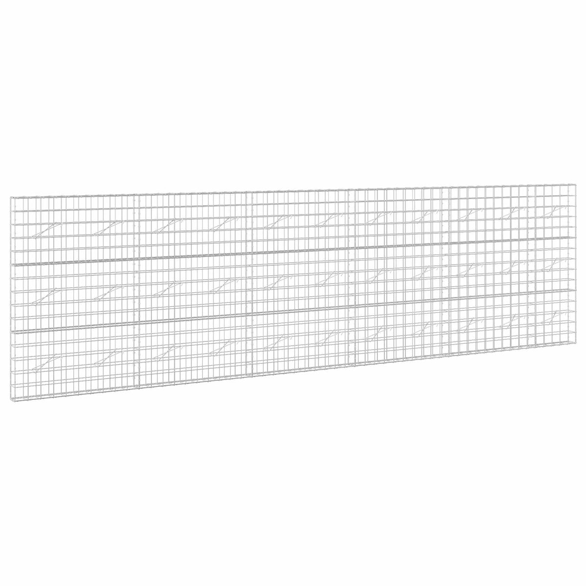 vidaXL Gabion z drutem 5 mm i siatką 10x10 cm 550x10x150 cm
