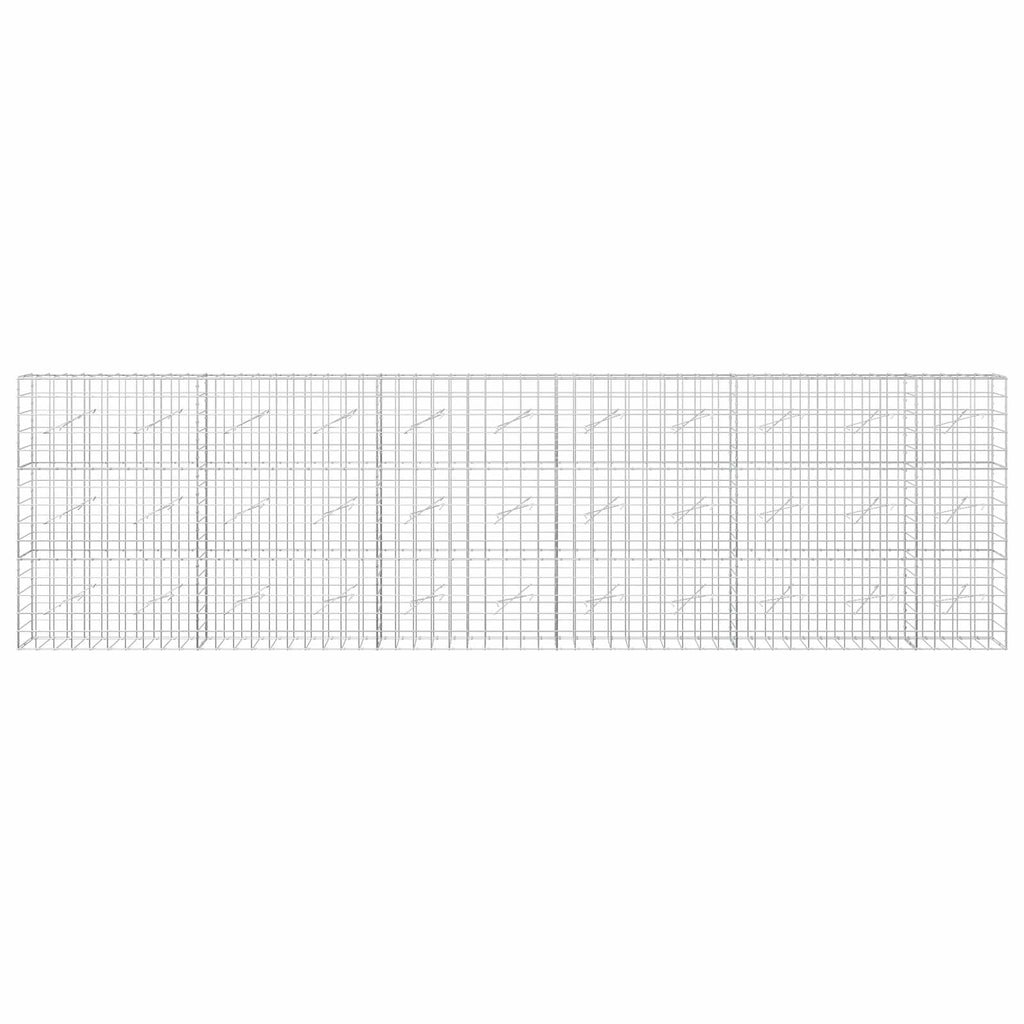 vidaXL Gabion z drutem 5 mm i siatką 10x10 cm 550x10x150 cm