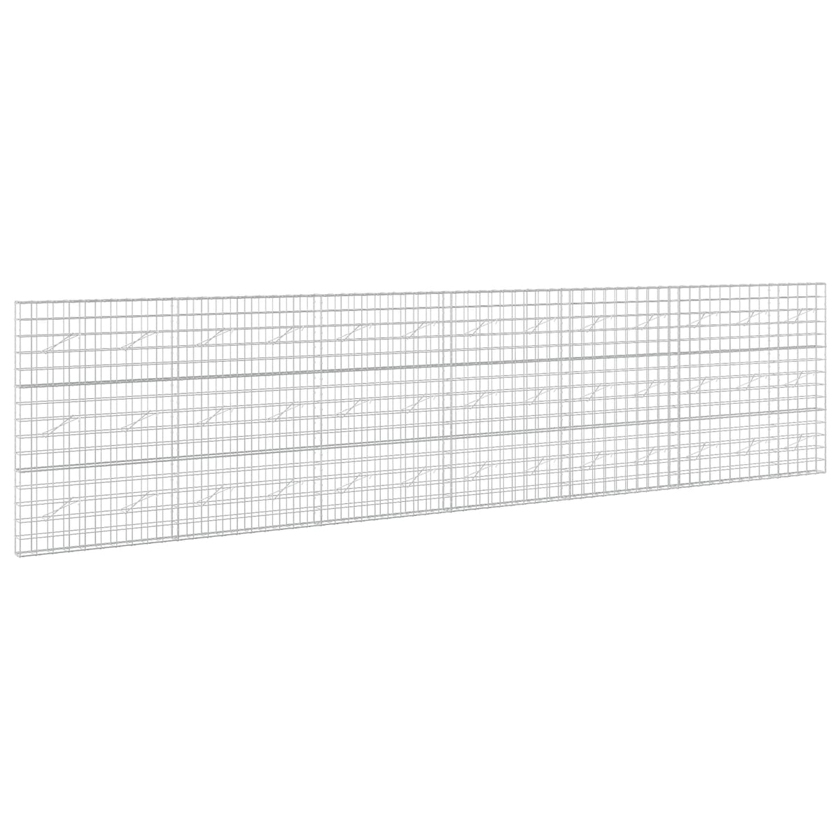 vidaXL Gabion z drutem 5 mm i siatką 10x10 cm 650x10x150 cm