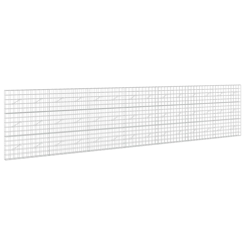 vidaXL Gabion z drutem 5 mm i siatką 10x10 cm 700x10x150 cm