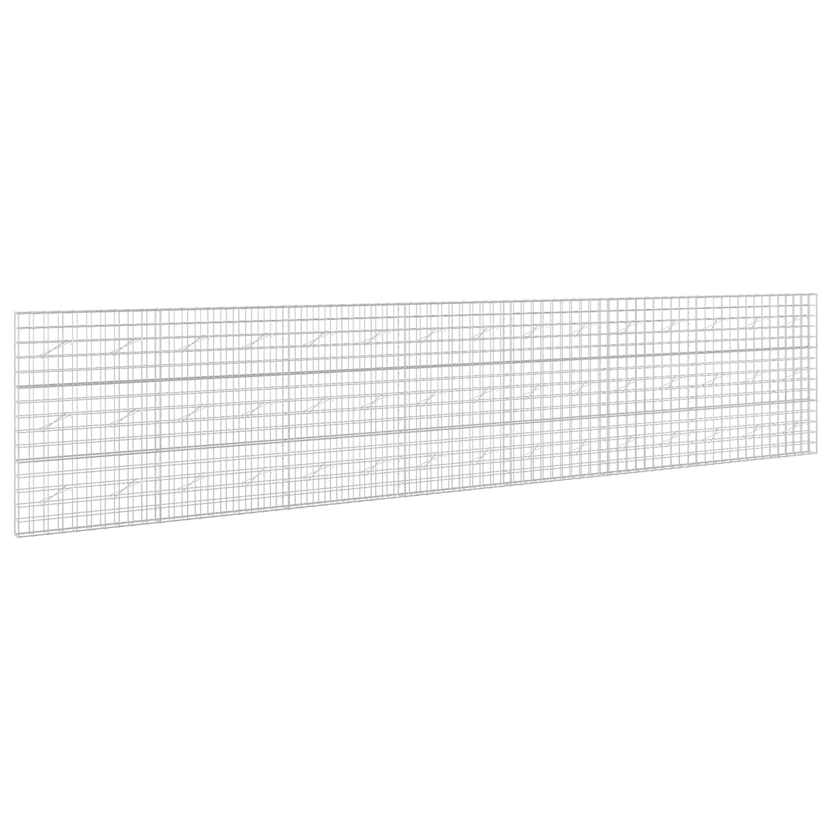 vidaXL Gabion z drutem 5 mm i siatką 10x10 cm 750x10x150 cm