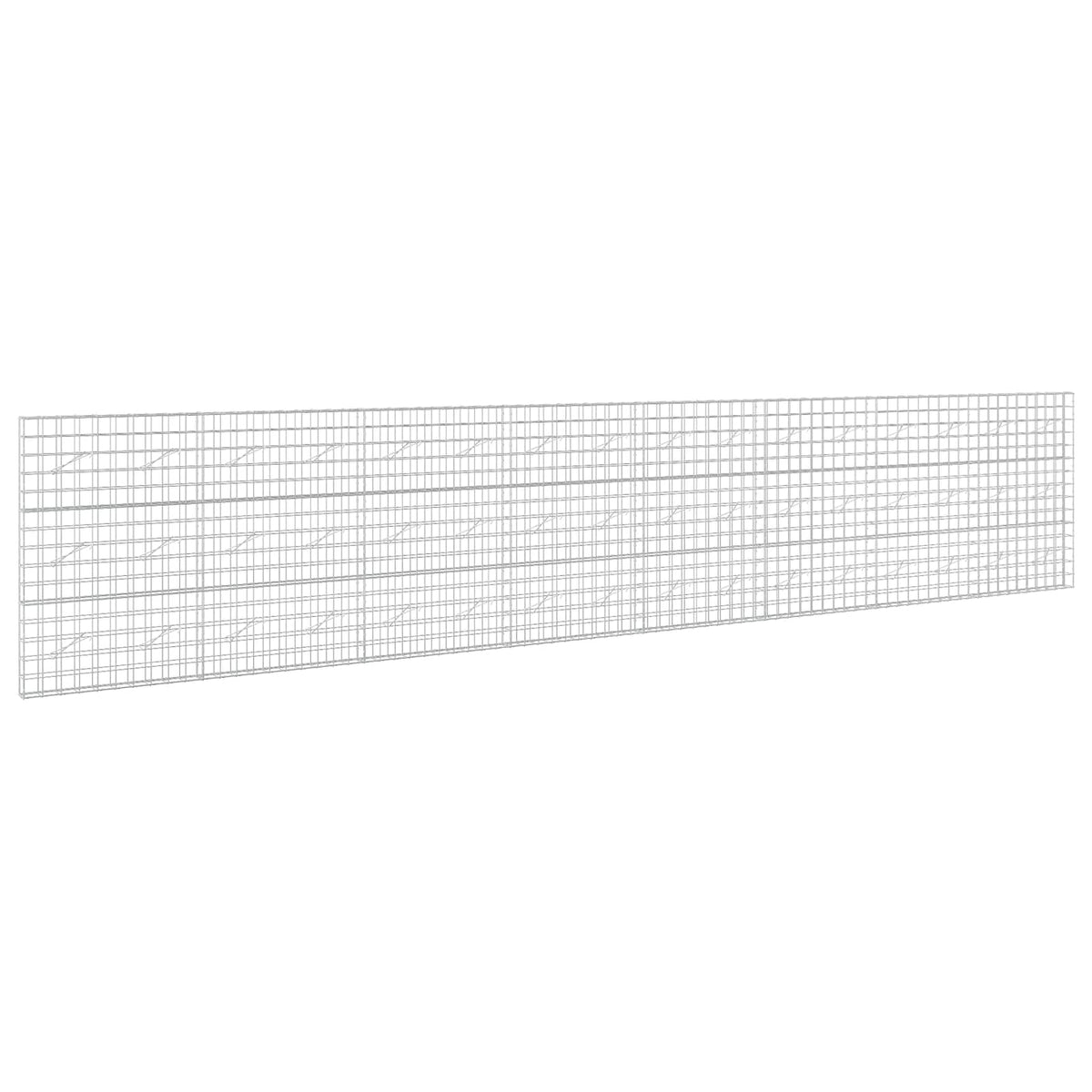 vidaXL Gabion z drutem 5 mm i siatką 10x10 cm 800x10x150 cm