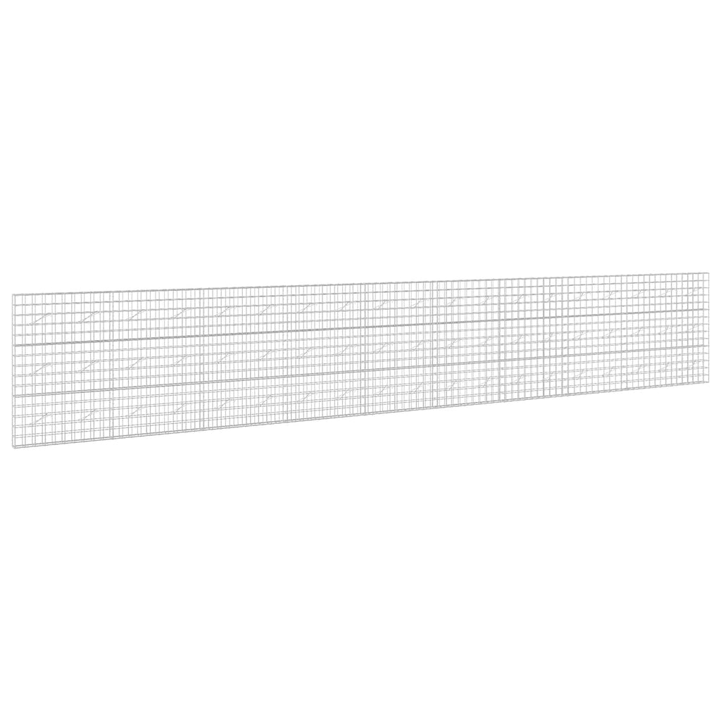 vidaXL Gabion z drutem 5 mm i siatką 10x10 cm 950x10x150 cm