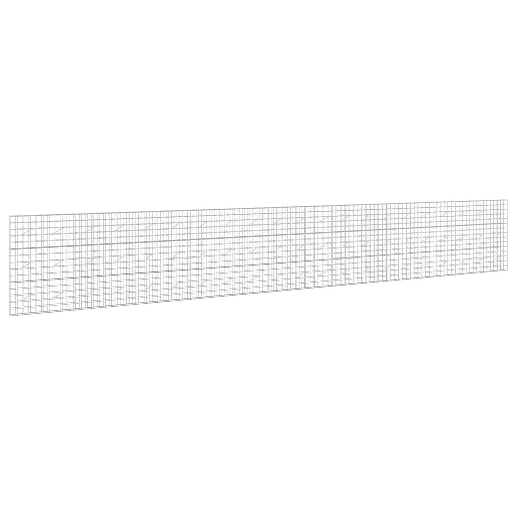 vidaXL Gabion z drutem 5 mm i siatką 10x10 cm 1050x10x150 cm