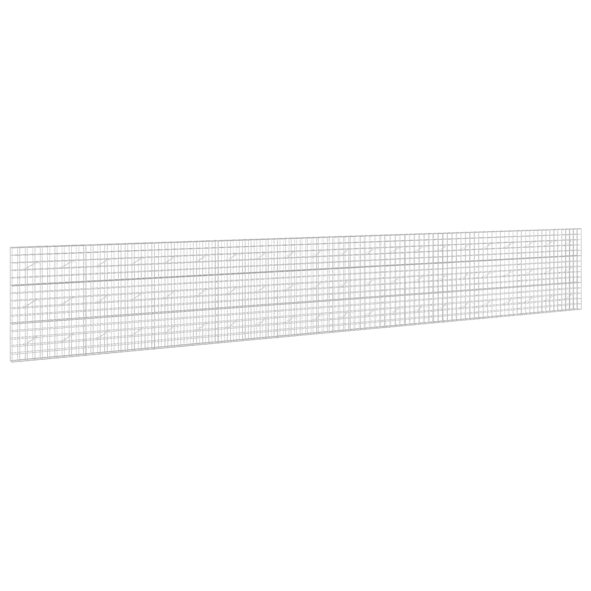 vidaXL Gabion z drutem 5 mm i siatką 10x10 cm 1050x10x150 cm