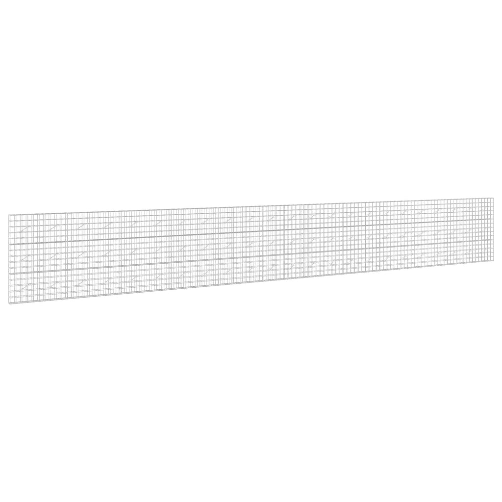 vidaXL Gabion z drutem 5 mm i siatką 10x10 cm 1150x10x150 cm