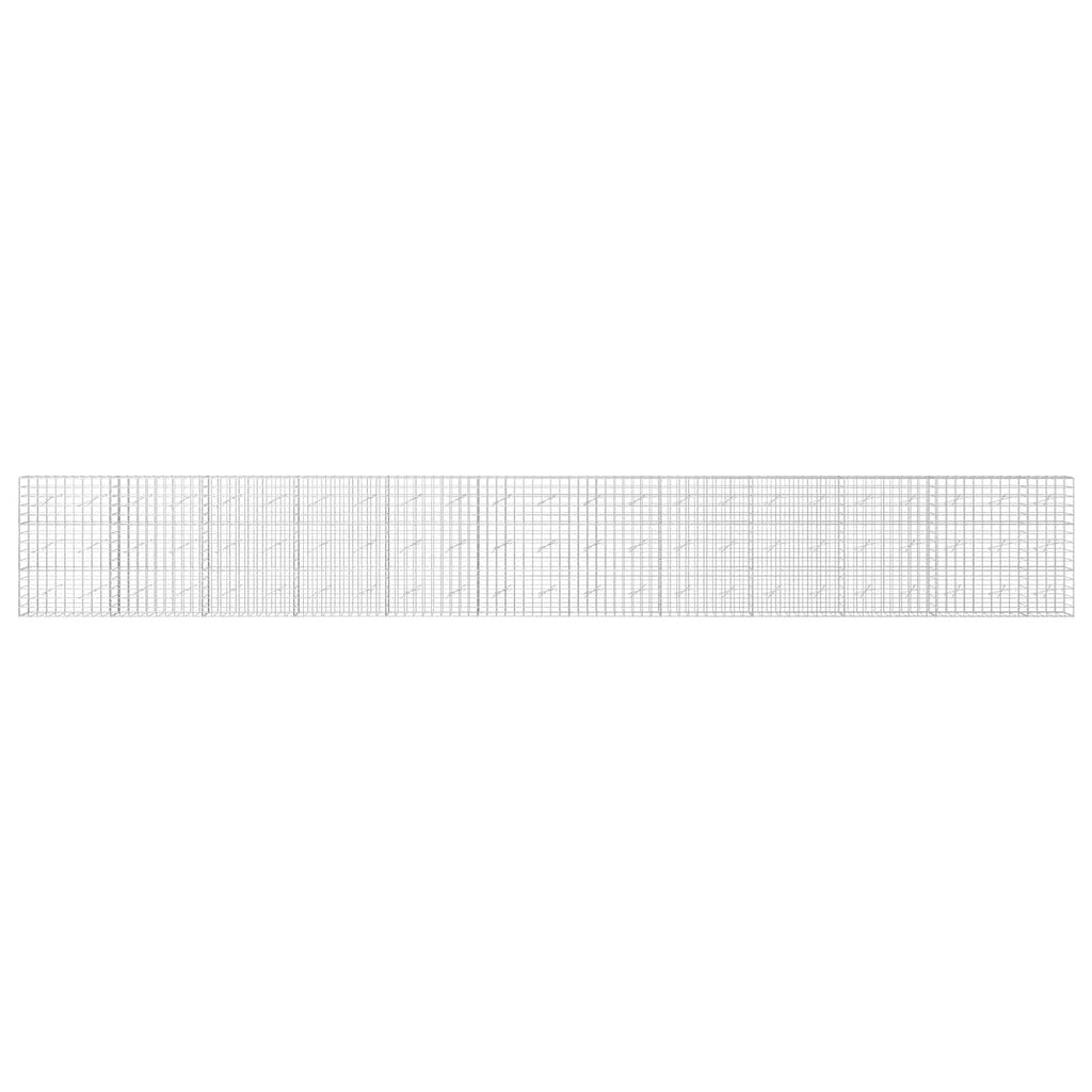 vidaXL Gabion z drutem 5 mm i siatką 10x10 cm 1150x10x150 cm