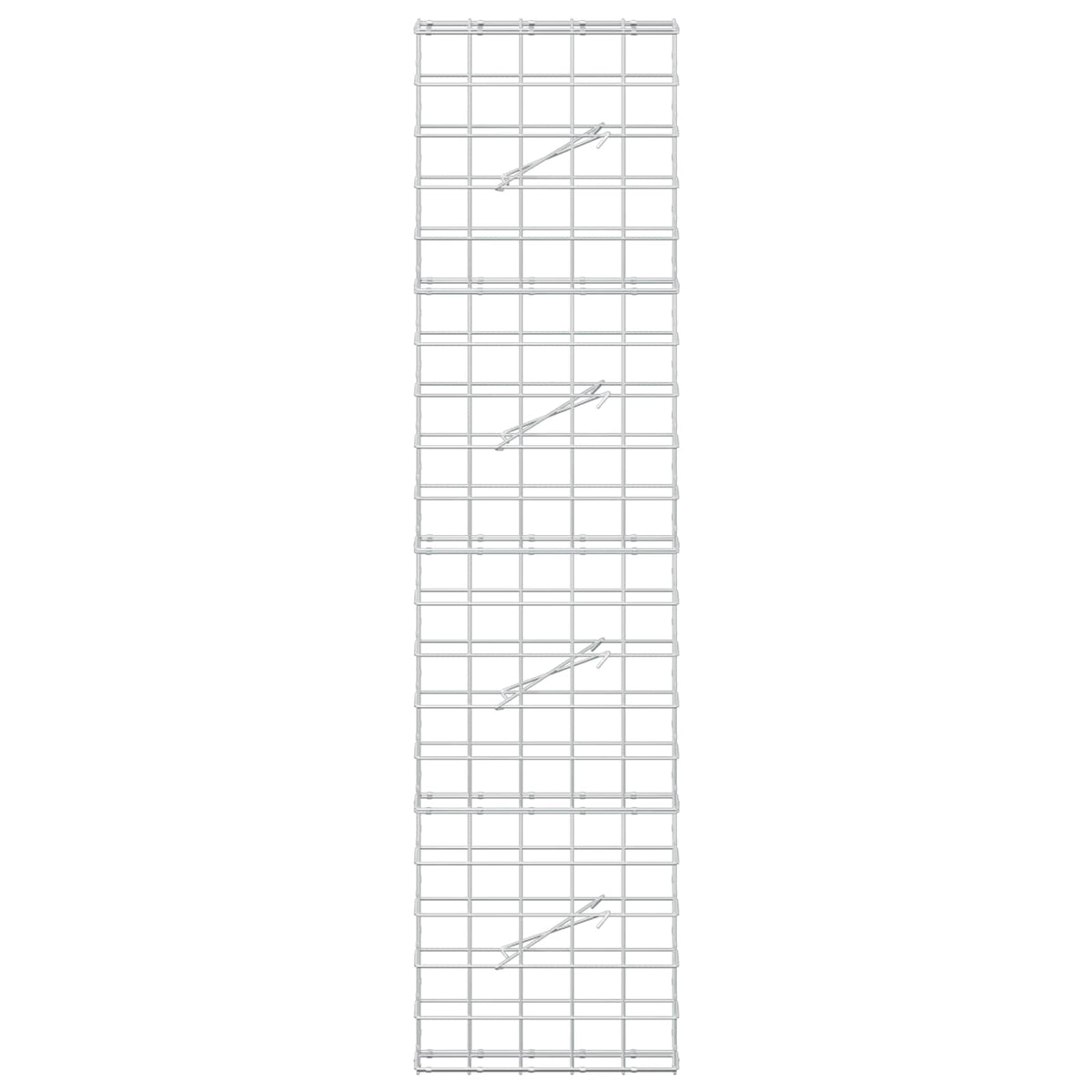 vidaXL Gabion z drutem 5 mm i siatką 10x10 cm 50x10x200 cm