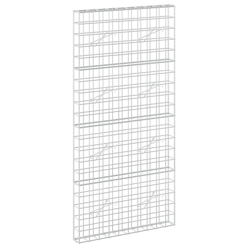 vidaXL Gabion z drutem 5 mm i siatką 10x10 cm 100x10x200 cm