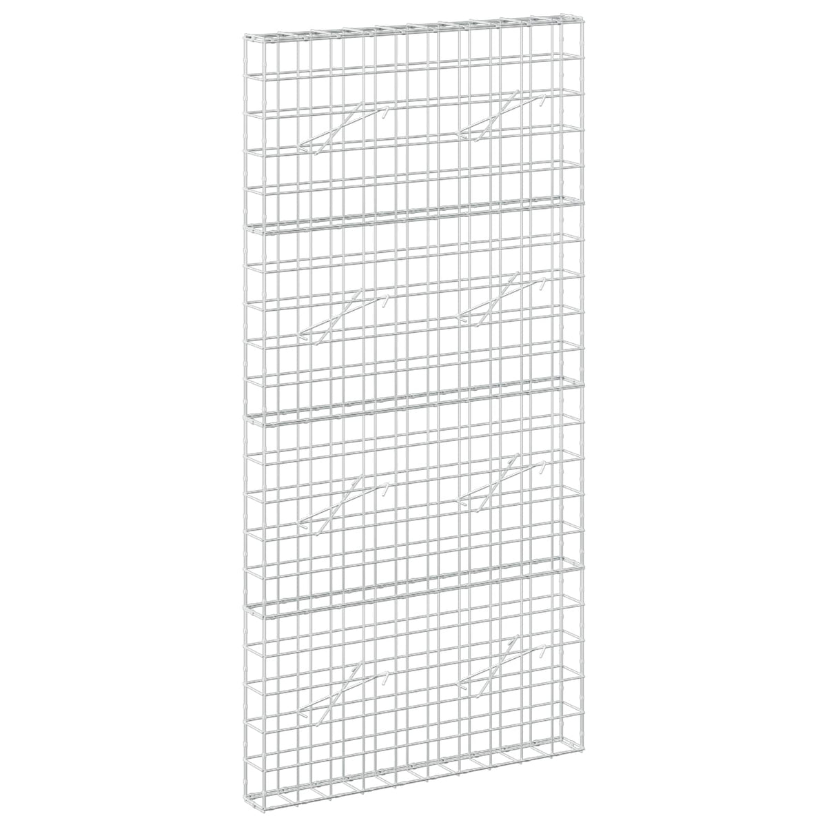 vidaXL Gabion z drutem 5 mm i siatką 10x10 cm 100x10x200 cm