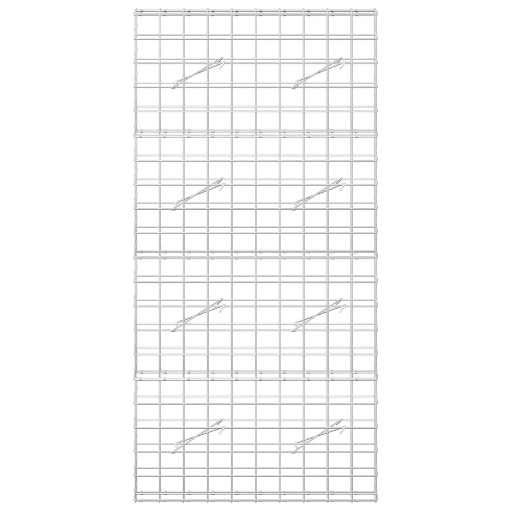 vidaXL Gabion z drutem 5 mm i siatką 10x10 cm 100x10x200 cm