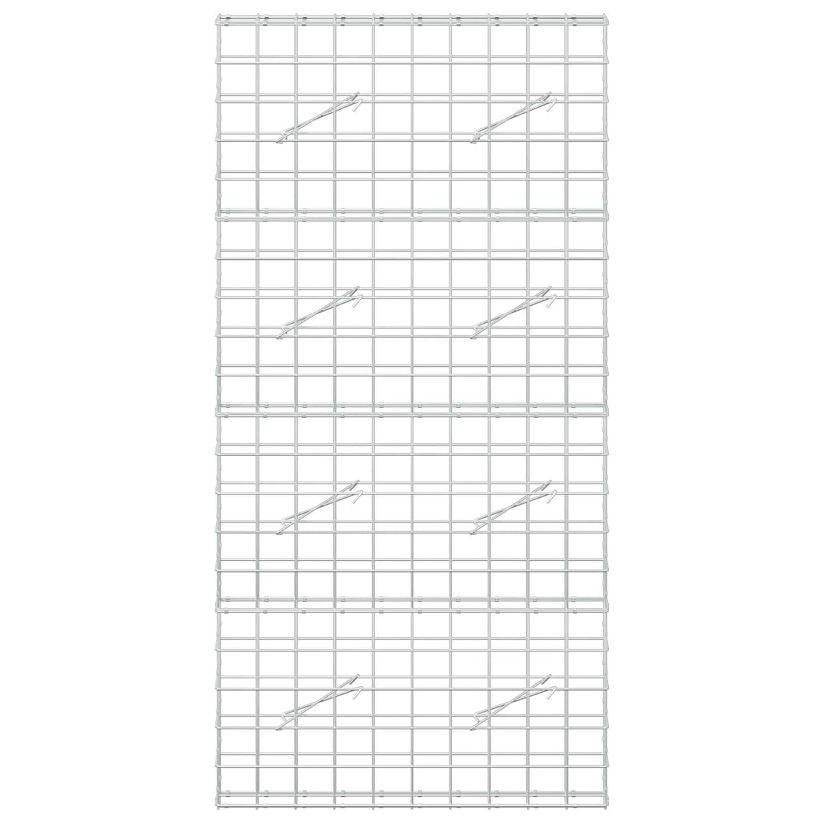 vidaXL Gabion z drutem 5 mm i siatką 10x10 cm 100x10x200 cm