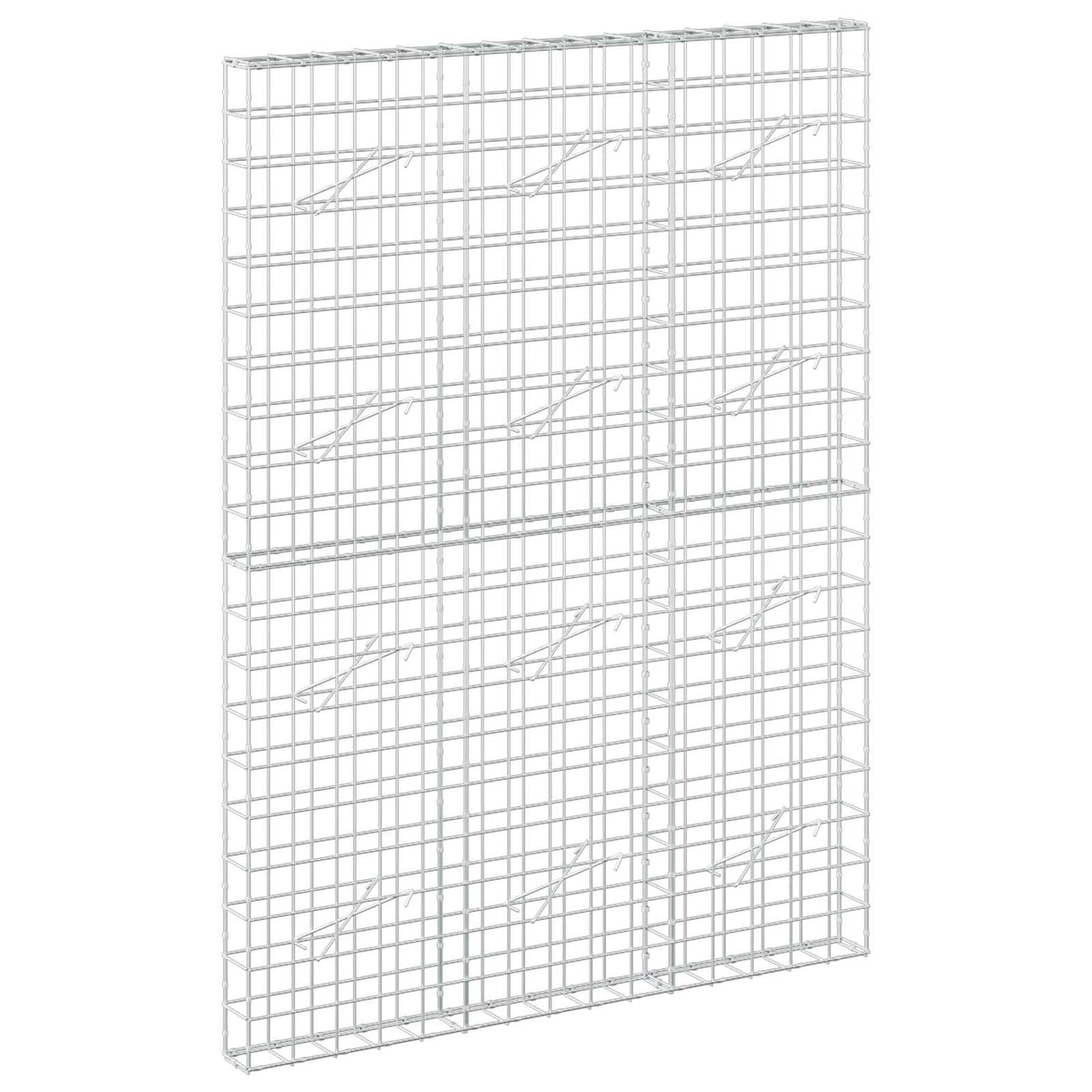 vidaXL Gabion z drutem 5 mm i siatką 10x10 cm 150x10x200 cm