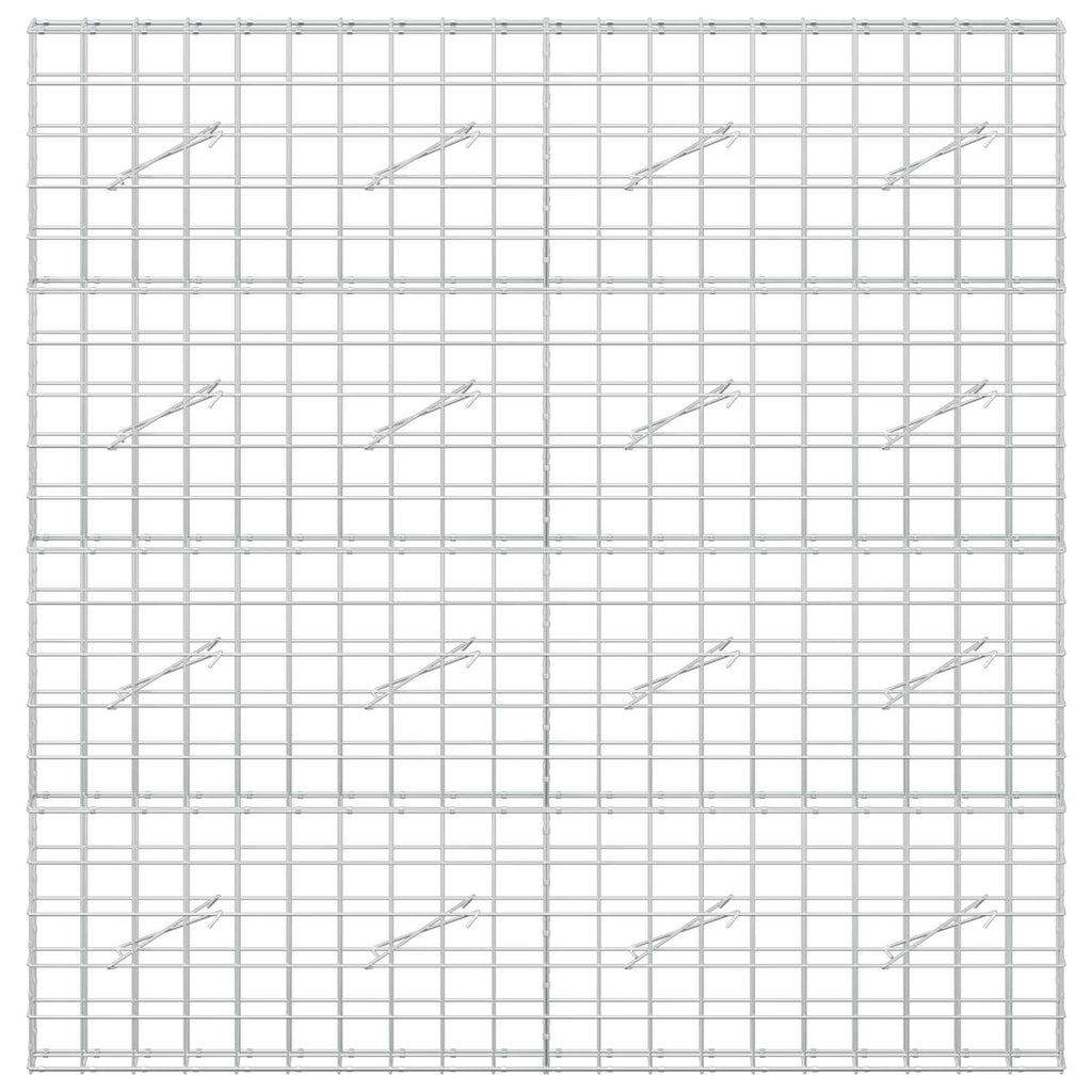 vidaXL Gabion z drutem 5 mm i siatką 10x10 cm 200x10x200 cm