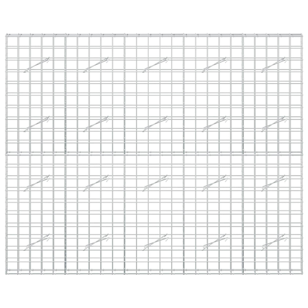 vidaXL Gabion z drutem 5 mm i siatką 10x10 cm 250x10x200 cm