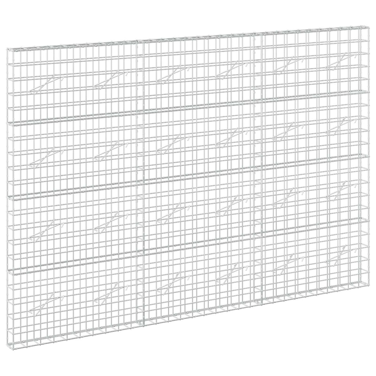 vidaXL Gabion z drutem 5 mm i siatką 10x10 cm 300x10x200 cm