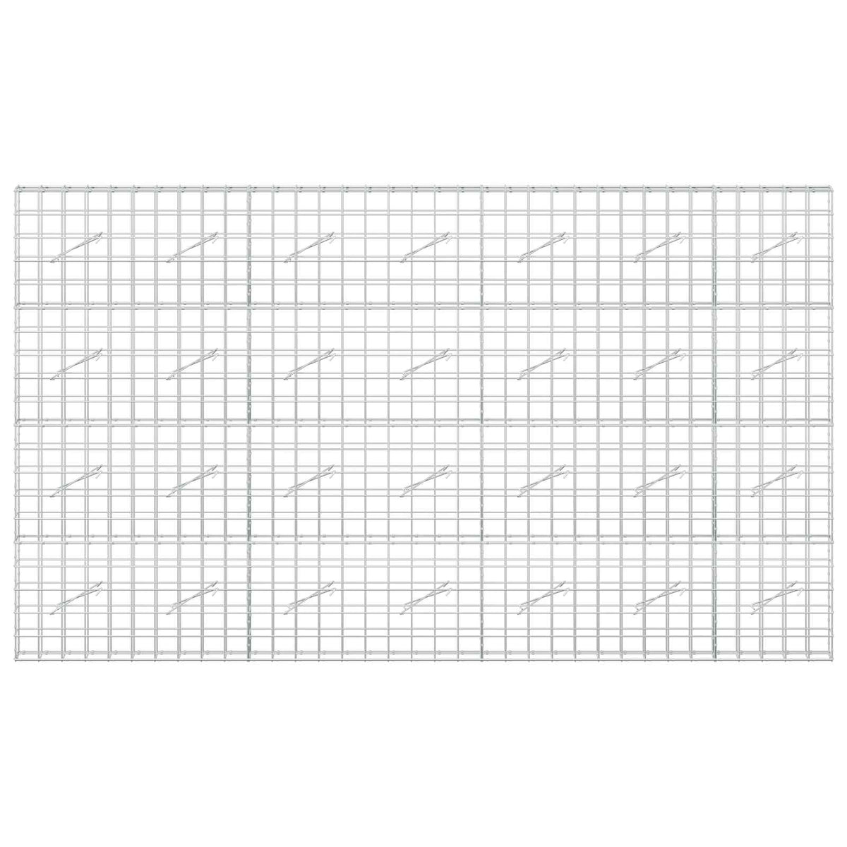 vidaXL Gabion z drutem 5 mm i siatką 10x10 cm 350x10x200 cm