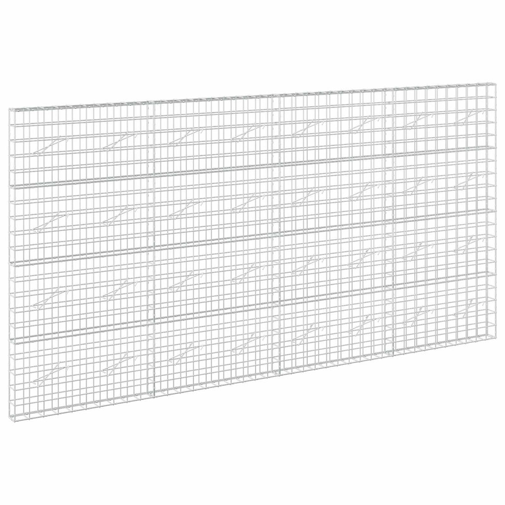 vidaXL Gabion z drutem 5 mm i siatką 10x10 cm 400x10x200 cm